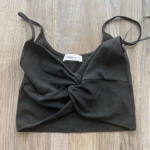 Zara crop tank top